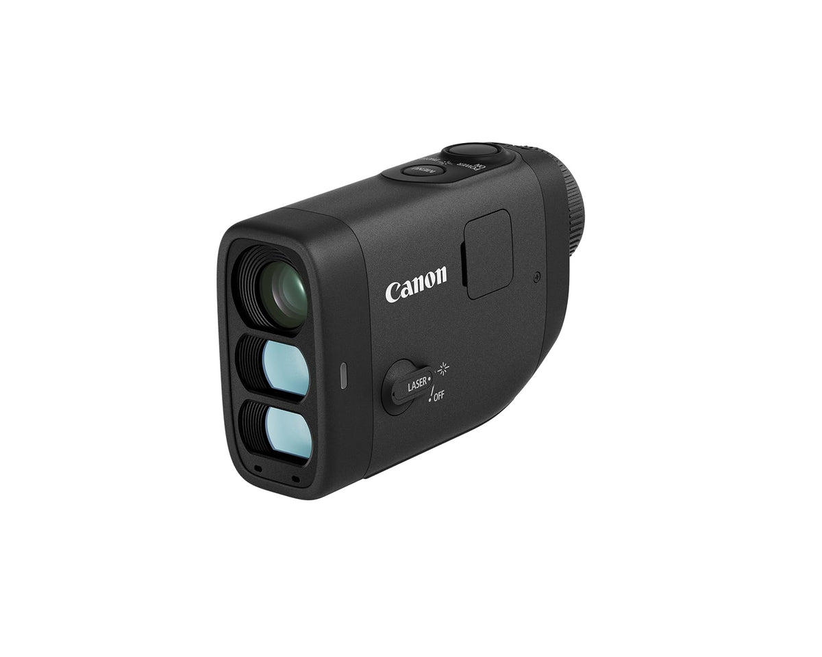 Canon PowerShot Golf Digital Laser Rangefinder, 6â12Ã Zoom Monocular, Slope Correction, Image Stabilization, Builtâin Camera (Photo & Video), IPX4 WaterâResistant, Compact for Precision Golf, Black