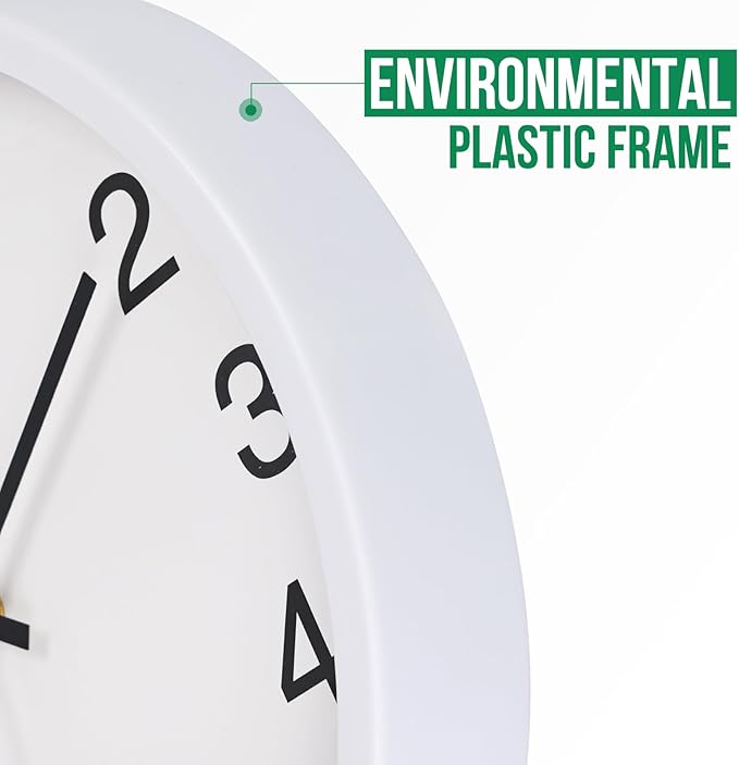 Wall Clock Non-Ticking Silent Quartz Movement Decor Clock Modern Simple Style