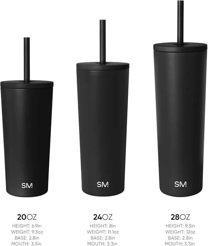 Simple Modern Classic Tumbler with Lid and Straw | Insulated Iced Coffee Cup Reusable Stainless Steel Water Bottle Travel Mug | Gifts for Women Men Her Him | 20oz | Tropical Wave