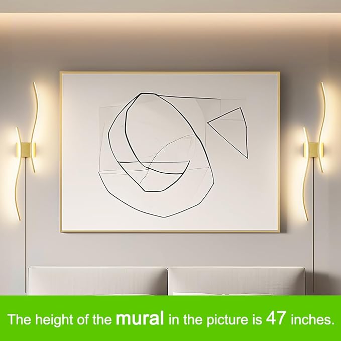 Daunton Modern Gold Plug in Wall Sconces Set of 2