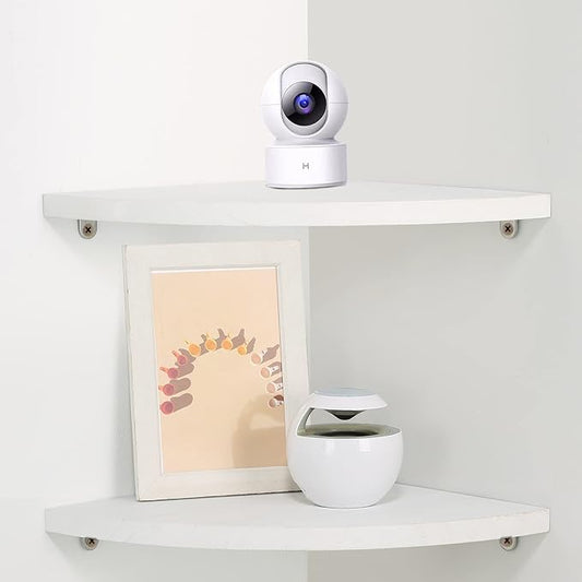 JORIKCHUO 10 inch Corner Wall Shelf Set of 2, Solid Wood Corner Floating Shelves