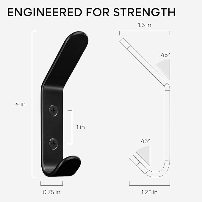 Homeforia Wall Coat Hook Rack