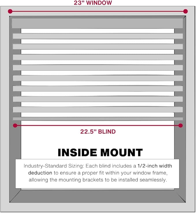 LOTUS & WINDOWARE Cordless Mini Blind, Window Blinds