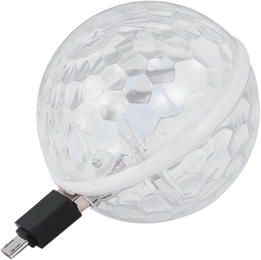 SHINEOFI Mini Crystal Led Light USB Powered Battery Operated Globe Light Disco Ball Balloons Stage