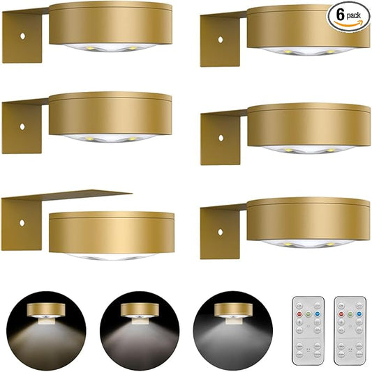 6-Pack Battery Operated Picture Light Magnetic Painting Light