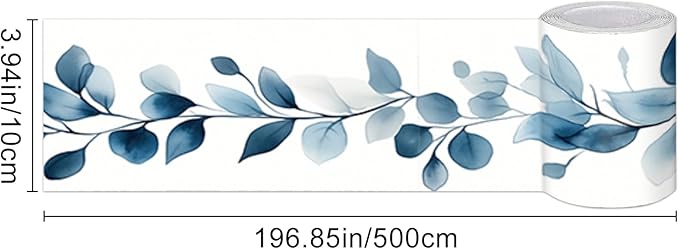 HOMETITUTE Wallpaper Border Peel and Stick Self Adhesive Decorative Wall Trim