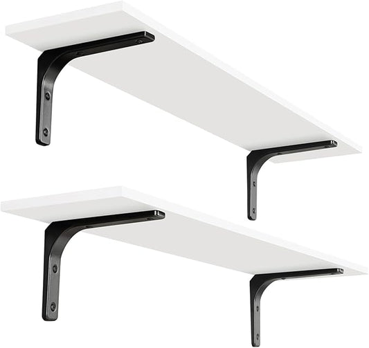 DINZI LVJ Long Wall Shelves, 31.5 x 7.9 x 6.1 Inches, Easy-to-Install, Large