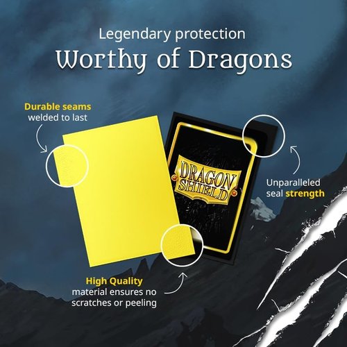 Dragon Shield | Matte Card Sleeves - 100 CT Standard Size | Smooth & Durable TCG Protection | Amber