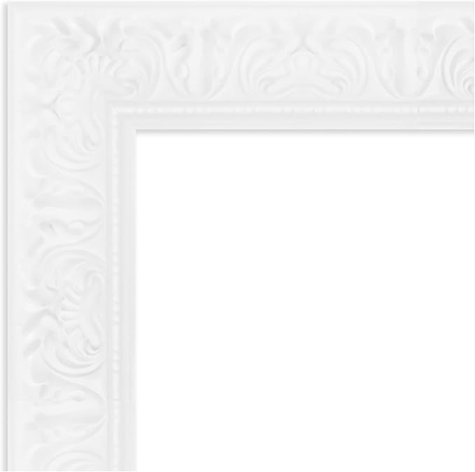 Amanti Art White Framed Magnetic Board 23x23 Small Vision Board for use with Magnets, 100% Metal Sheet to Display Items as Office Decor or for Home Organization in mudroom, Kitchen or Kids Room