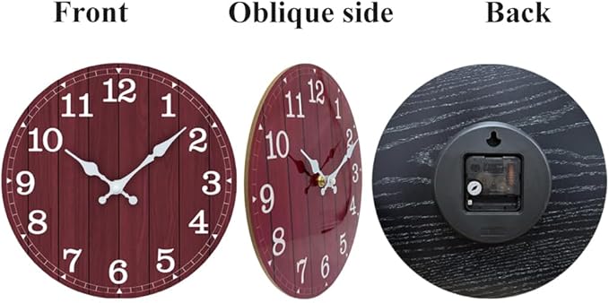 Wall Clock, Modern Wall Clocks Battery Operated, Silent Non Ticking Clock