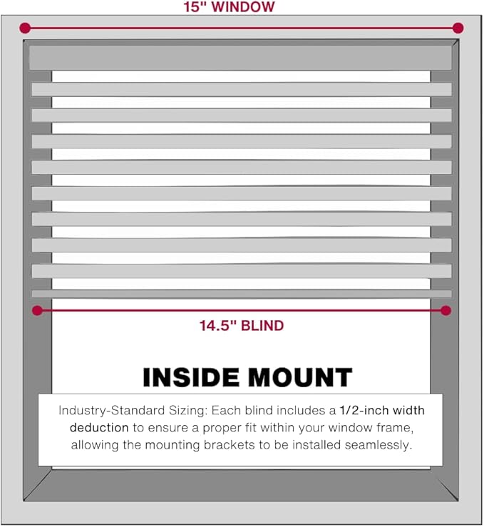 Lotus & Windoware Cordless Mini Blind, Window Blinds