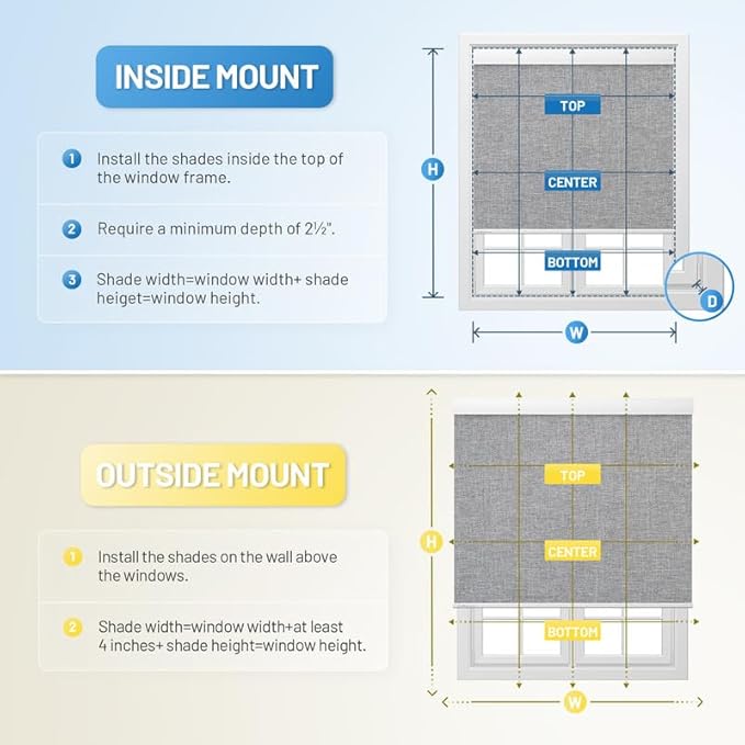 Motorized Blinds with Remote, Cordless Smart Blinds with Valance Cover