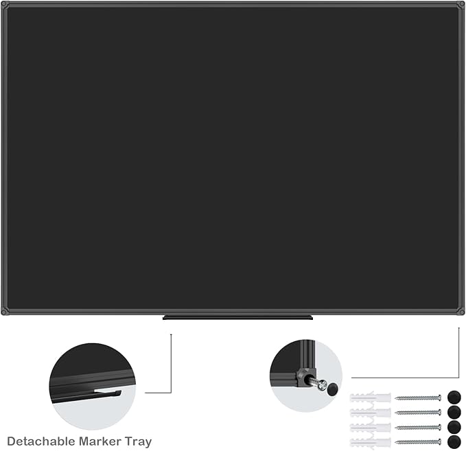 JILoffice Magnetic Chalkboard/Black Board 60 x 40 Inch