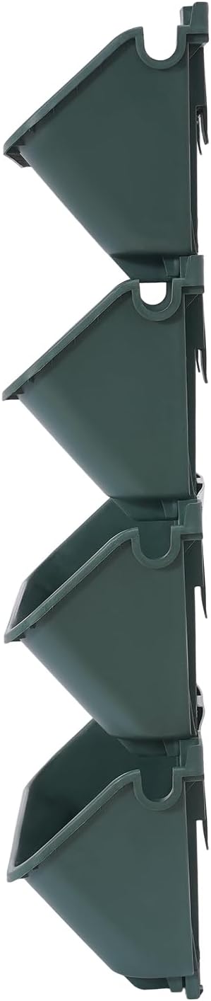 24 Pots Wall Mounted Planter, Plastic Wall Vertical Planter,