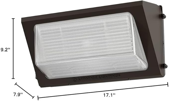 Lithonia Lighting 17" LED Wall Pack Outdoor Light Fixture, 3-Way Selectable CCT