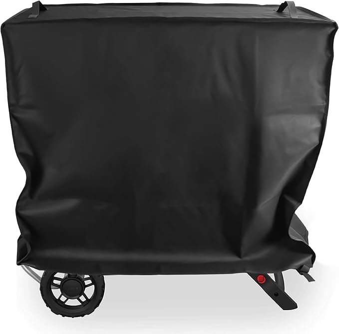 Grill Cover for Weber Traveler Portable Gas Grill 9010001,Weber Traveler Grill CoverHeavy Duty Waterproof 600D Oxford Fabric Grill Cover Portable with Coleman Roadtrip Accessories (Black-2)