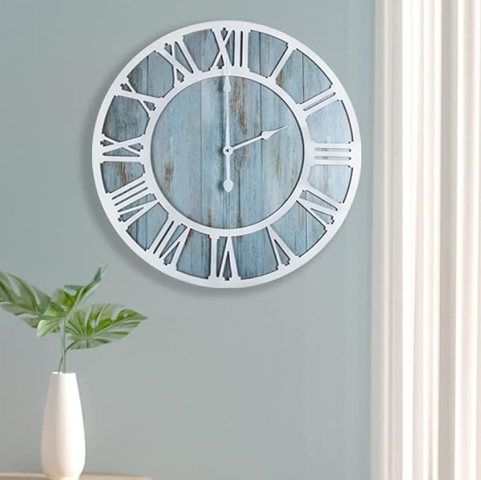 1st owned Wall Clocks for Living Room Decor, Round Silent Non Ticking, Modern