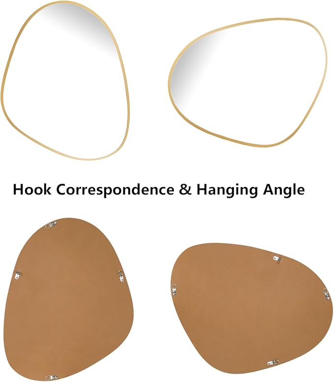 WallBeyond Asymmetrical Mirror, Irregular Wall Mirror, Unique Wall Mirrors