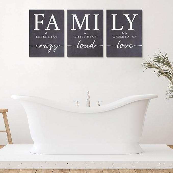 GUBIYU Gray Home Wall Art for Living Room Dining Room Pictures Wall Decor