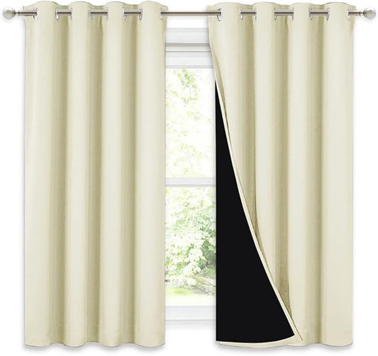 NICETOWN Cold Blocking Curtains, Bedroom Full Blackout Curtain Panels, Great Job