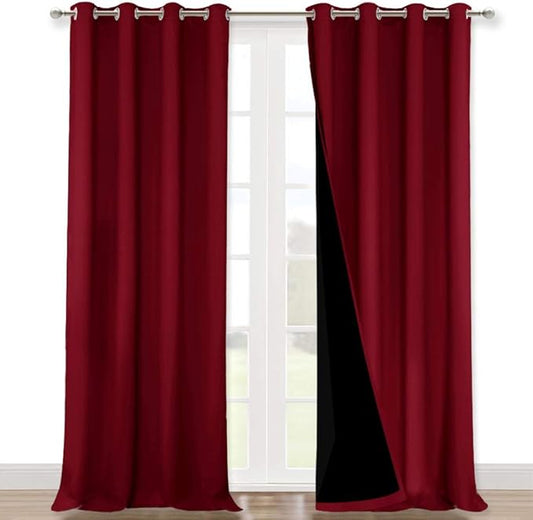 NICETOWN Cold Blocking Curtains, Truly Blackout Drapes, Heavy-Duty Full Light