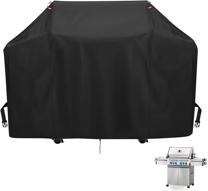 BBQ Grill Cover for Napoleon Prestige PRO 500 and Prestige 500 Gas BBQ Grills, Waterproof 600D Outdoor Propane Barbecue Covers for PRO500RSIBPSS-3 Prestige PRO - 68" L x 28" W x 50" H