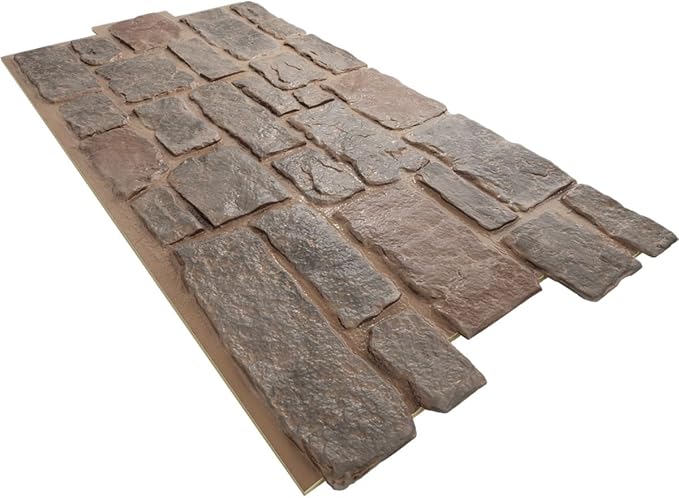 EverStone Cobblestone Faux Stone Panel, Breckenridge Color