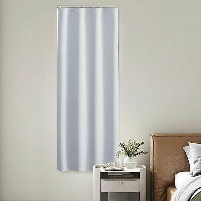 NICETOWN 1 Panel Room Darkening French Door Curtain, Thermal Insulated Front