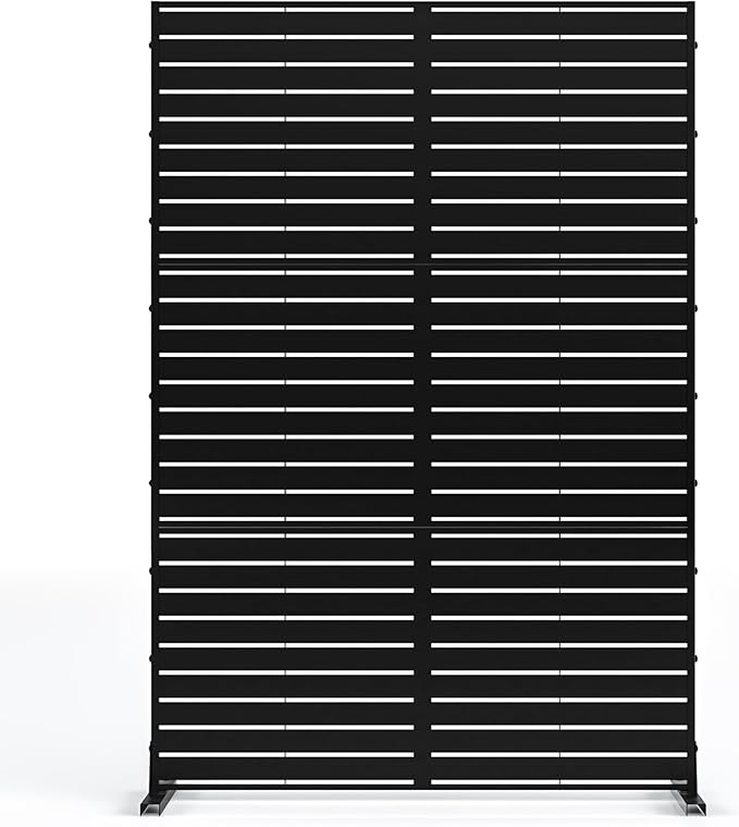MTART Metal Privacy Screen 72" H x 47.2" Decorative Outdoor Privacy Screen