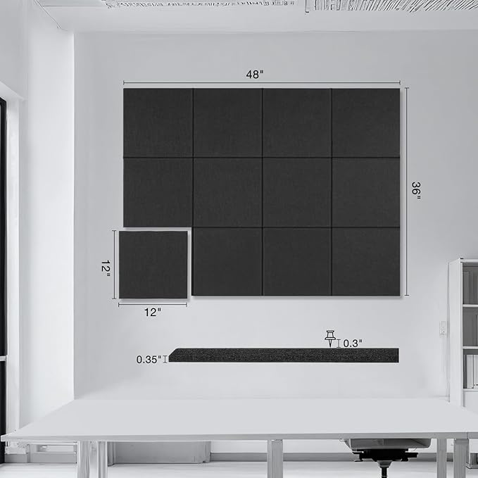 Large Cork Boards for Walls, 12 Pack Bulletin Boards Alternative, Cork Board