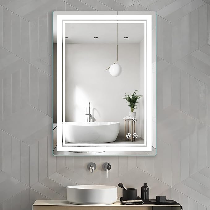 LED Bathroom Mirror 28x20 Inch