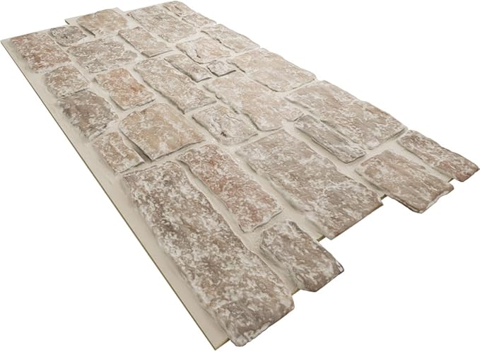 EverStone Cobblestone Faux Stone Panel, Flintstone Color