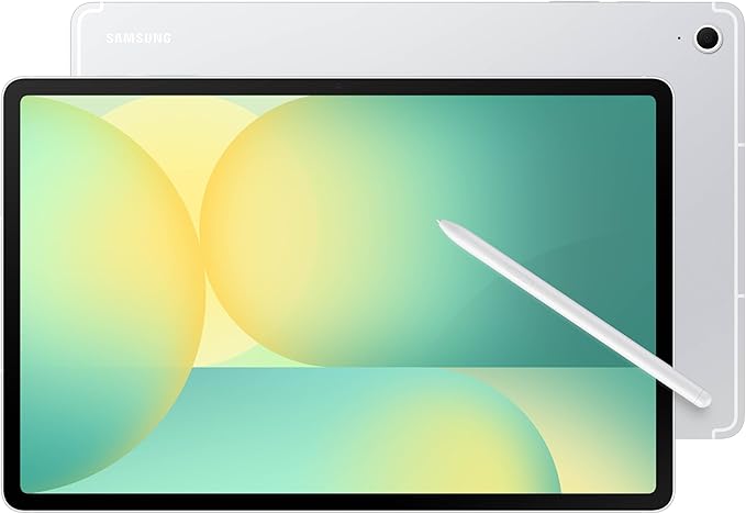 SAMSUNG Galaxy Tab S10 FE+ 13.1” 128GB WiFi Android Tablet, Large Display, Long Battery Life, Exynos 1580 Processor, IP68, Water-Resistant, 90 Hz Refresh, S Pen for Note-Taking, US Version, Silver