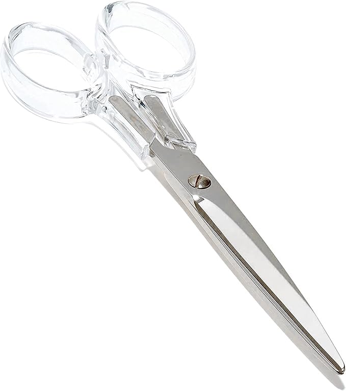 OfficeGoods 3 Piece Acrylic Desk Set - Includes Ruler, Staple Remover, Scissors - Functional & Elegant Desk Accessories - Stationary Tools for Home, Office, and School - Silver