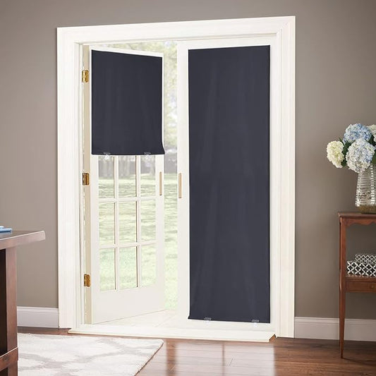 LazBlinds 100% Blackout Cordless Thermal Insulated UV Protection Privacy Curtain