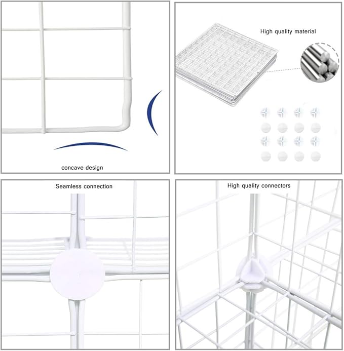 C&AHOME Wire Cube Storage, 6