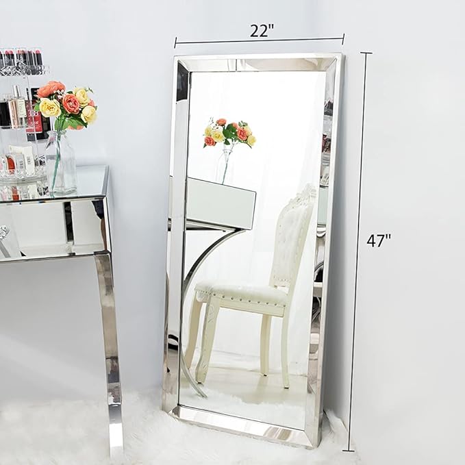 Chende 22" X 47" Angled Large Wall Mirror
