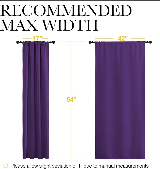 NICETOWN Kitchen Curtains, Short Blackout Curtains & Drapes, Home Decoration