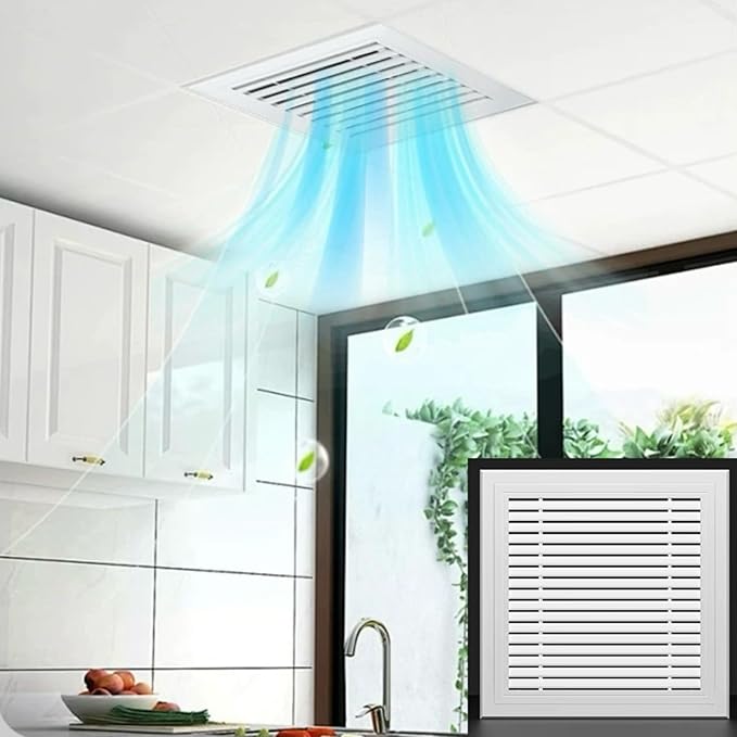 High Airflow Aluminum Louver Vent Cover - Custom Sizes, Heavy-Gauge, Rust-Proof & Easy DIY InstallationWxl_18 x 30 in