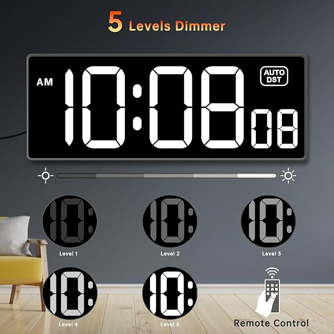 Soobest Digital Wall Clock