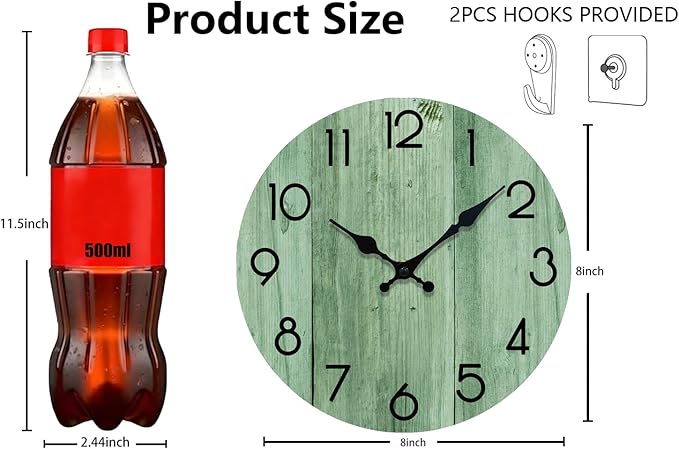 Wall Clock, Modern Wall Clocks Battery Operated, Silent Non Ticking Clock