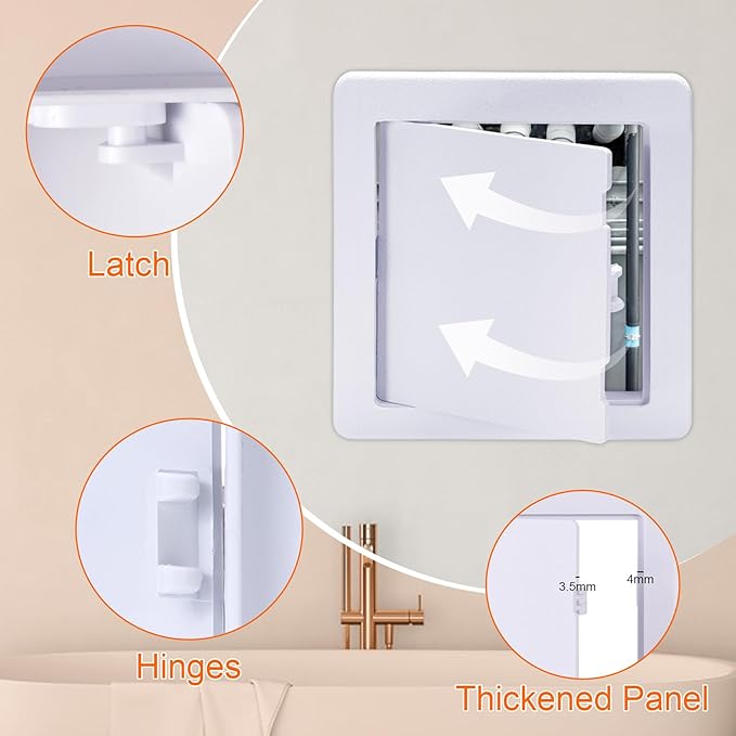 Suteck Plastic Access Panel for Drywall Ceiling 22 x 22 Inch Reinforced