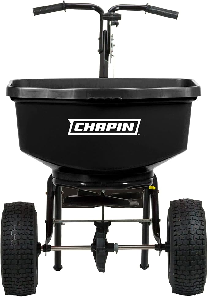 Chapin International 8304C 100-pound Contractor Turf Broadcast Spreader, 1-Pack, Black