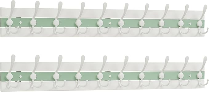 SKOLOO Coastal Coat Rack Wall Mount-38-1/8 Beach House Entryway Wooden Coat Hook