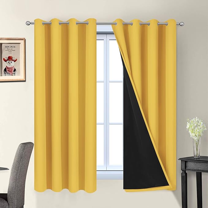 Yakamok Thermal Insulated 100% Blackout Curtains