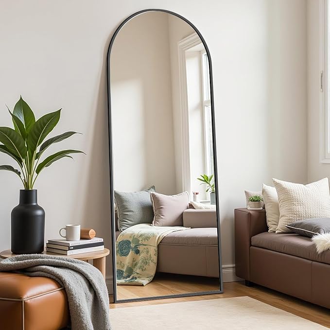 DMWOODFL 58"x18" Arched Full Length Mirror