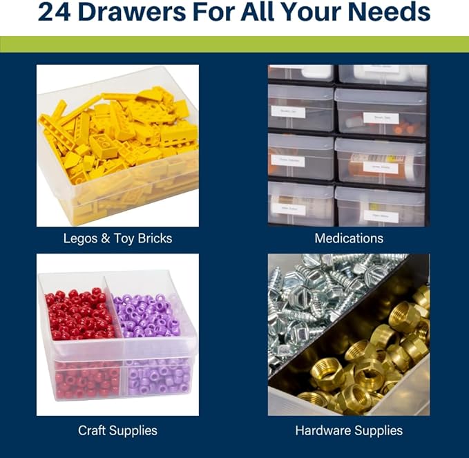 Akro-Mils 24-Drawer Plastic Drawer Storage Cabinet