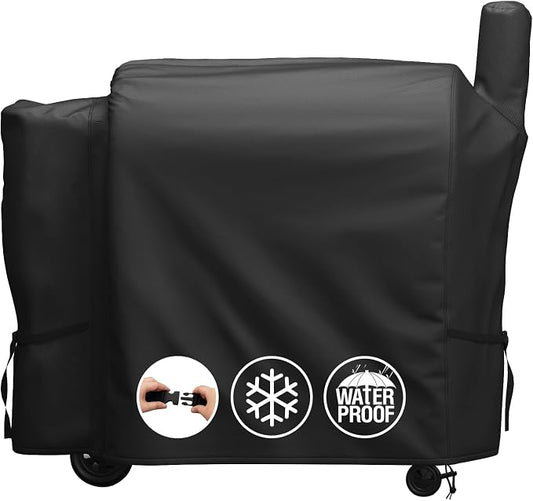 MR. COVER Grill Cover for Pit Boss 820 /Pro 850, Z Grill 700, Wood Pellet Smoker Cover for Pitboss, Waterproof & Heavy Duty BBQ Grill Cover for Pit Boss 820 Deluxe, Pro 850 and Z Grill 700, Black