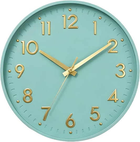 Mosewa Wall Clock 8 Inch, Wall Clocks Battery Operated Silent Non-Ticking
