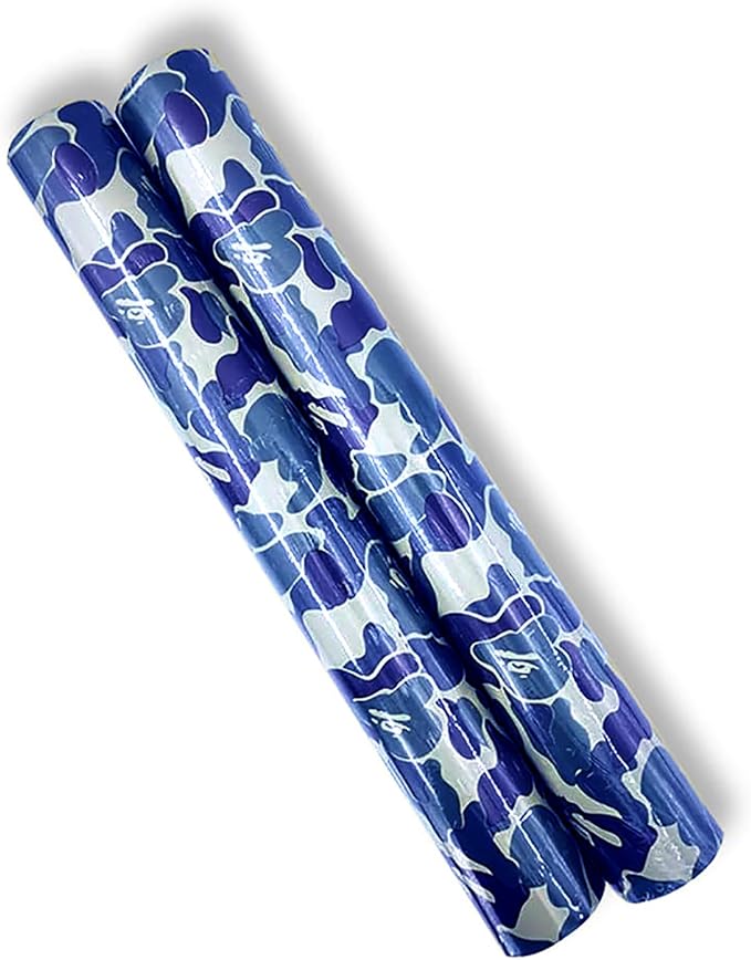 Self-Adhesive Vinyl Blue Camouflage Contact Paper Peel and Stick Camouflage
